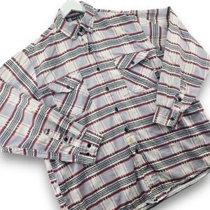 Bocomal FR Shirt Mens XLT Tall Grey Plaid NFPA 2112 CAT 2 Workwear Button Down